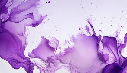 Wall Mural - abstract purple splash paint with paper texture ink design color wallpaper background