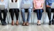 © Mikhail Vorobev - Diverse group of individuals seated with laptops awaiting job interviews at recruitment agencies