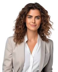 Canvas Print - PNG Woman wearing blazer portrait fashion adult.