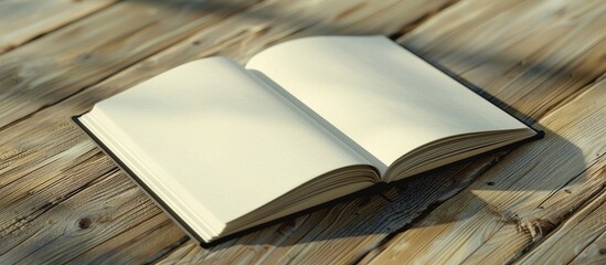 Poster - Notebook with empty pages for drawing sketching or writing suitable for creative expression and featuring ample copy space image