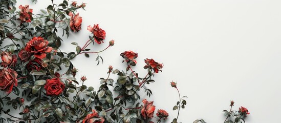 Aufkleber - Roses withering from pests against a copy space image