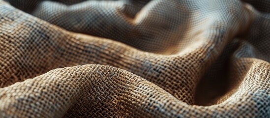 Aufkleber - Detailed close up copy space image of a textured textile fabric background