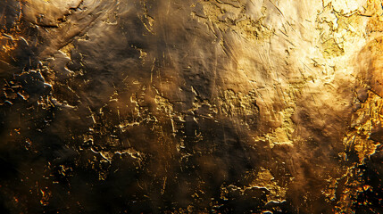 Golden Texture with Scratches and Dents: A Background Image