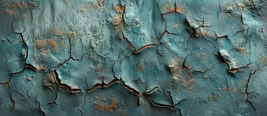 Aufkleber - Beautiful wall texture featuring cracks perfect for a copy space image