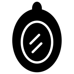 Poster - Furniture Makeup Mirror Glyph Icon