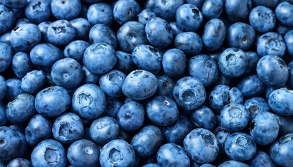 Poster - fresh raw organic blueberries background food background backdrop wallpaper summer harvest