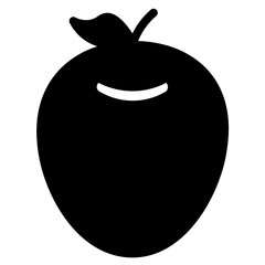 Poster - Apple Food Fruit Glyph Icon