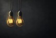 © Антон Сальников - Light bulb with glowing center isolated on grey background - Leadership Concept