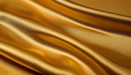 Wall Mural - smooth gold fabric texture with flowing waves