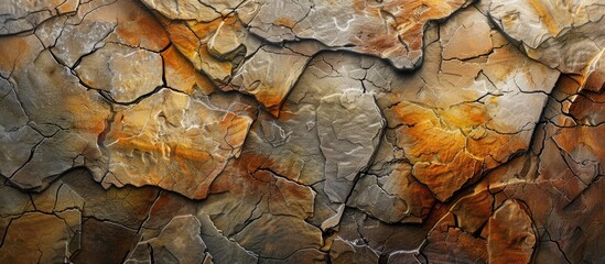 Aufkleber - Altered color scheme on a natural stone surface showcasing decorative stone texture with copy space image creating an appealing visual