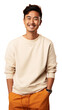 © Rawpixel.com - PNG A chinese man in a casual clothing poses smile adult happiness.