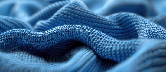 Poster - Close up of an abstract knitted jersey fabric ideal for use as a background in images with ample copy space image