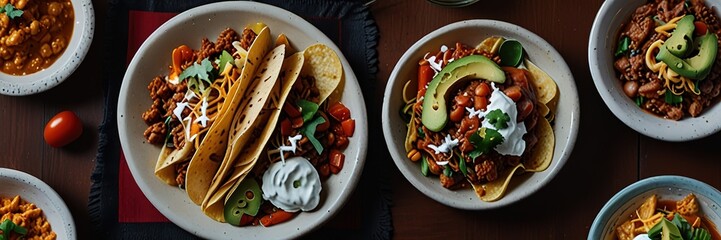 Mexican food on the table