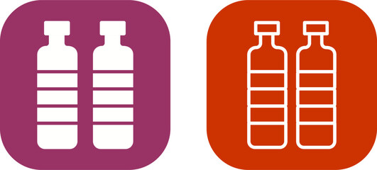 Poster - Bottle in Water Vector Icon