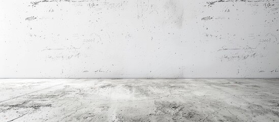 Leinwandbilder - An expansive rough white cement background with a neat appearance Ideal for an empty abstract backdrop with room for images. Creative banner. Copyspace image