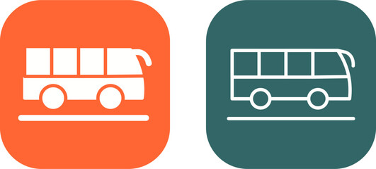 Sticker - Bus Vector Icon