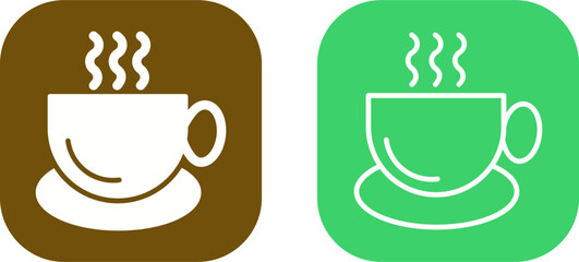 Sticker - Coffee Cup Vector Icon