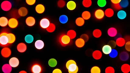 bokeh. abstract vibrant colorful background with bright rainbow pattern and red and yellow lights. s
