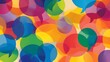© sunanta - Embracing Diversity - Illustration of Colorful Speech Bubbles Promoting Inclusive Dialogue