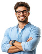 © Rawpixel.com - PNG Smiling man with folded arms