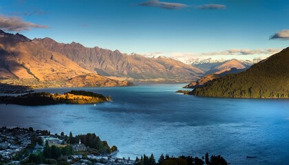 Wall Mural - landscape of queenstown new zealand