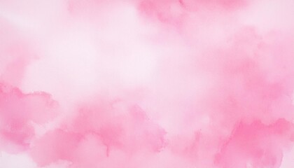 Wall Mural - light pink gradient watercolor background with clouds texture