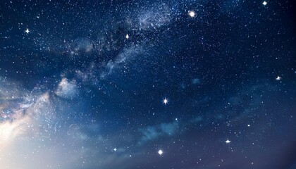 Wall Mural - background from the starry sky with bright stars blurred sky night sky with stars banner