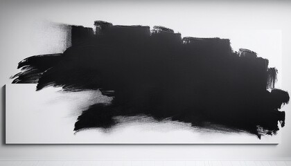 Wall Mural - abstract background from black color painted on white wall art backdrop