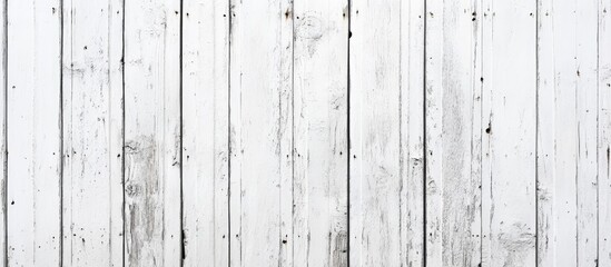 Leinwandbilder - Background of weathered white planks. with copy space image. Place for adding text or design