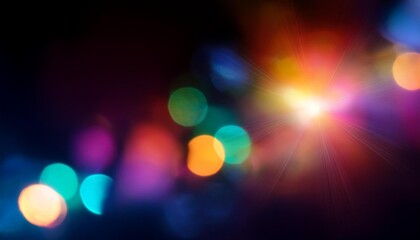 multi colored lens flare bokeh a rainbow flare is similar to the flare on a photographic film abstract bright overlay element