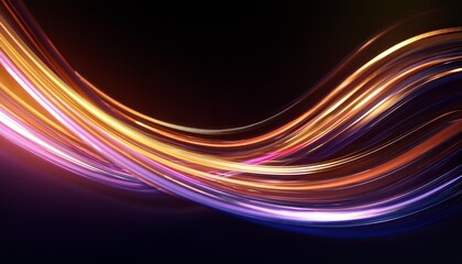 flowing ribbons of light