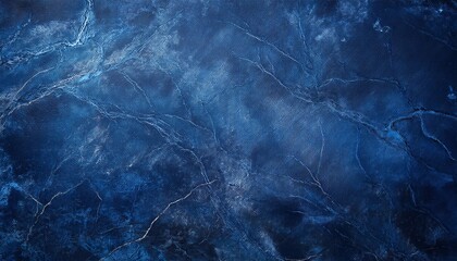 Wall Mural - dark blue background with distressed vintage marbled texture