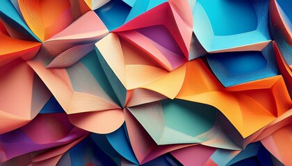 Wall Mural - an abstract background featuring a mix of different shapes and colors abstract colorful background wallpaper