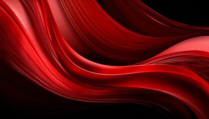 beautiful abstract red wave with a red and black background with a dark background