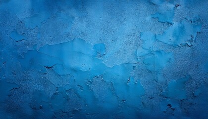 old blue plaster wall