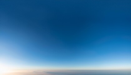 Wall Mural - panorama of a cloudless sky above the horizon with a gradient of brightness