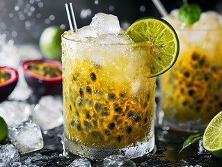 Refreshing Passion Fruit Cocktail