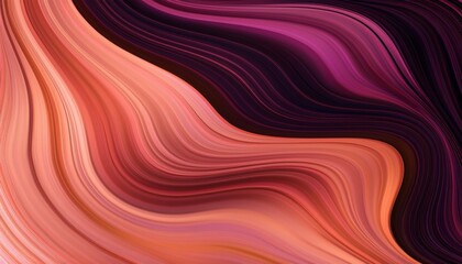 Poster - flowing header with dark salmon very dark violet and antique fuchsia colors dynamic curved lines with fluid flowing waves and curves