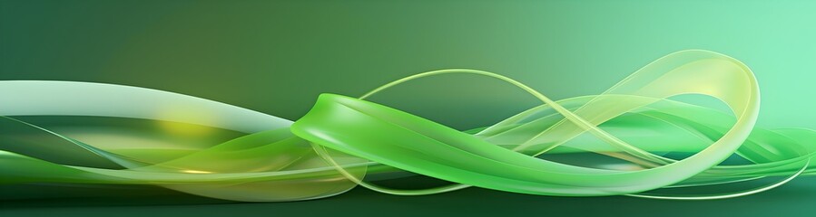 Continuous Green Smooth Waves and Flowing Curves on Abstract Background