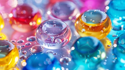 Aufkleber - Diverse colored stem cells on a clean surface