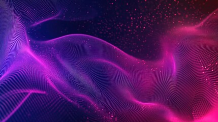 Poster - Gradient wavy background. Modern purple pink background. Sale banner