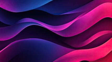 Poster - Gradient wavy background. Modern purple pink background. Sale banner