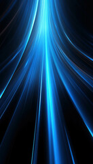 Wall Mural - azure convergence: abstract blue light streaks converge, evoking a sense of speed, energy, and digit