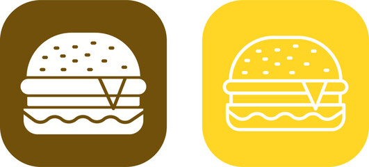 Poster - Burger Vector Icon