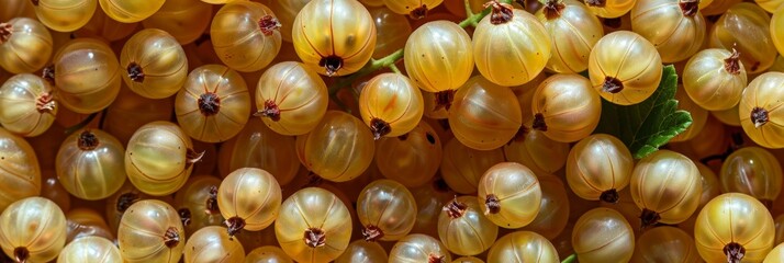 Wall Mural - White currant texture background, Ribes nigrum fruits pattern, whitecurrant mockup, white berry