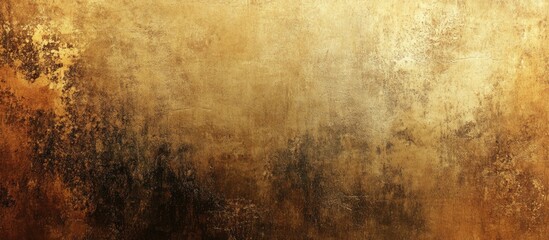 Leinwandbilder - Golden grungy wall background or texture. with copy space image. Place for adding text or design