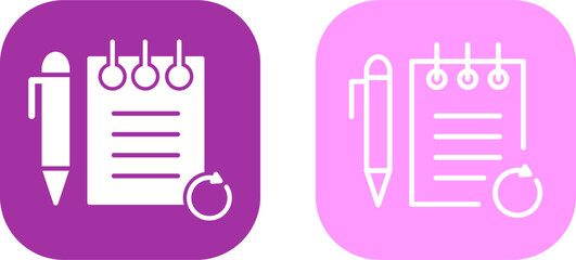 Poster - Rechecked Notes Vector Icon