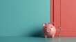© Sasiwan - Piggy bank holding a key, unlocking wealth and dreams, 3D illustration