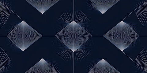 Wall Mural - Geometric background dark blue