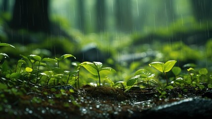 Poster - Rain-Drenched Forest Floor